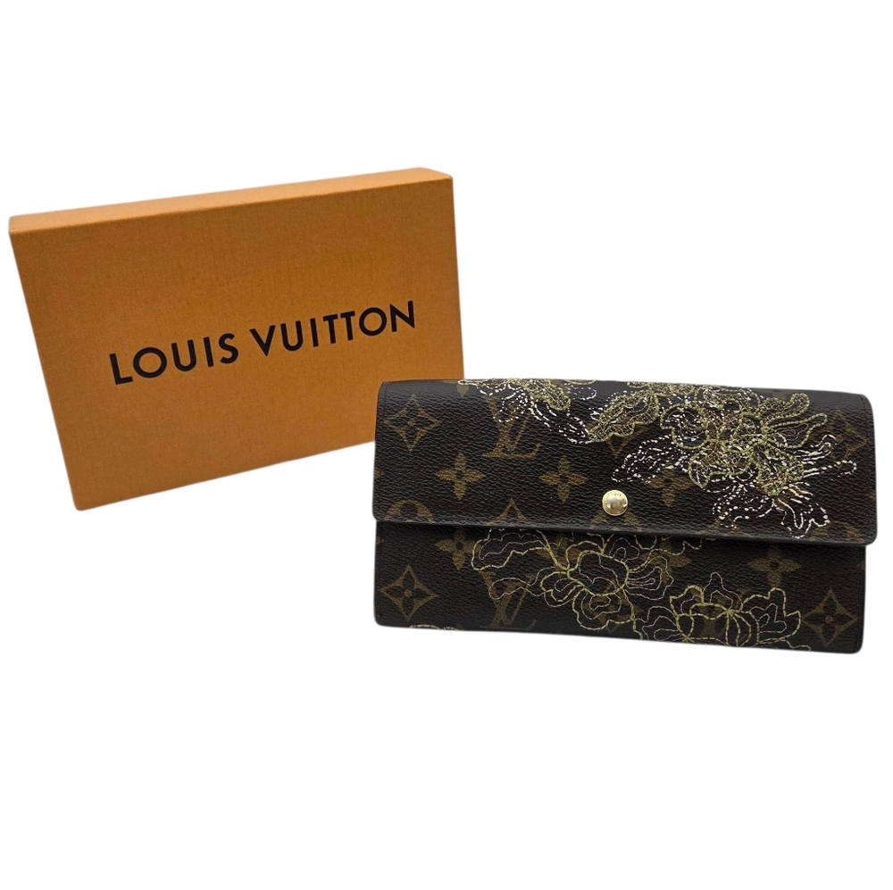 Louis Vuitton Monogram Dentelle Portefeuille Sarah Wallet
